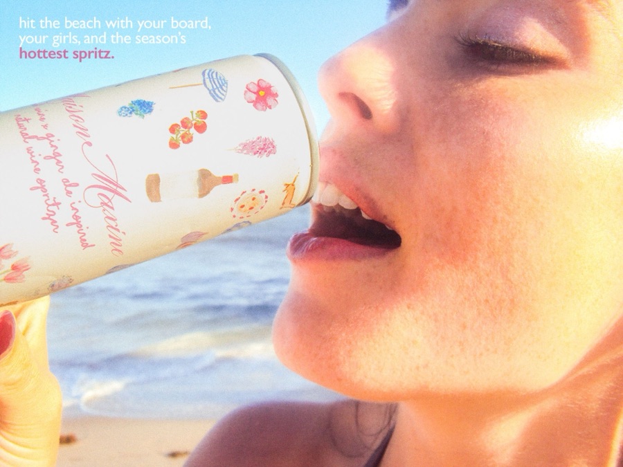hit the beach with your board, your girls, and the season's hottest spritz